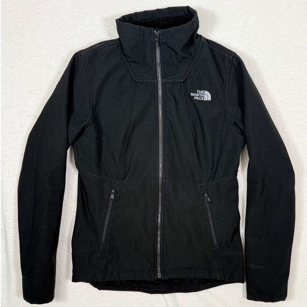 The North Face XS Softshell Jacket Apex Raschel Fleece Lined Black NF0A2TDW